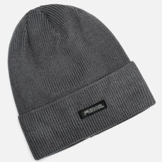 Furor Grey Knitted Beanie. - Image 2
