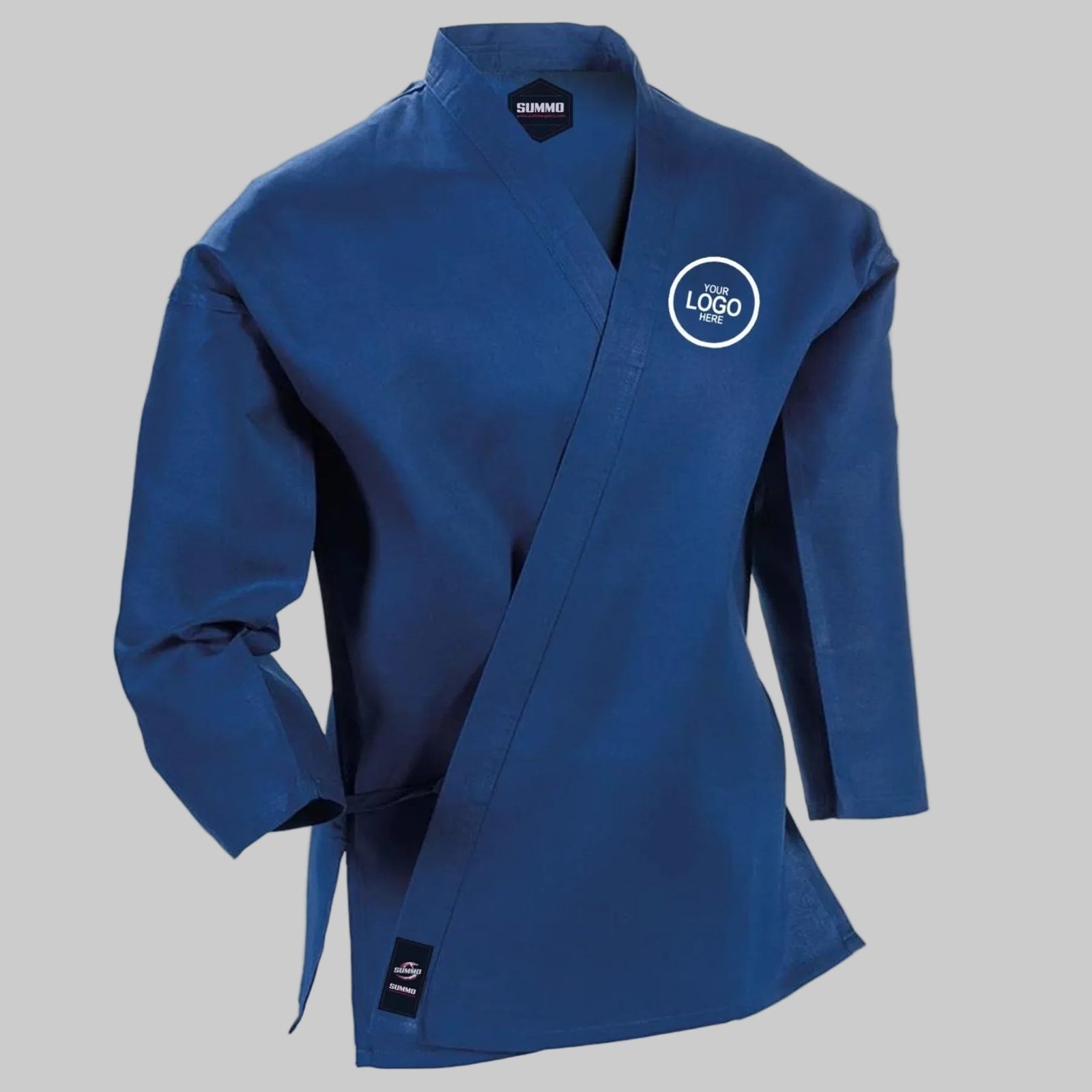 Custom Blue Heavy Weight Karate Gi - Image 2