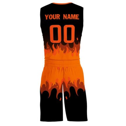 Custom Sublimated Basketball Uniform Kit (Sleeveless Jersey and Shorts Set)