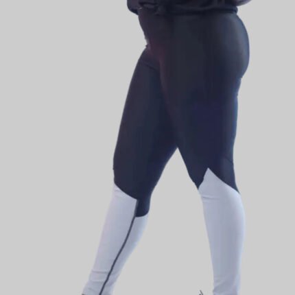 Gulposh Luxe "Apex Chevron" Color-Block Leggings