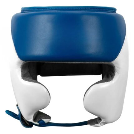 Gulposh Luxe Classic Full-Face Sparring Head Guard (Cobalt Blue & White Edition)