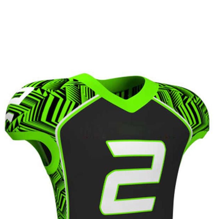 "Neon Strike" Custom American Football Uniform. - Image 2