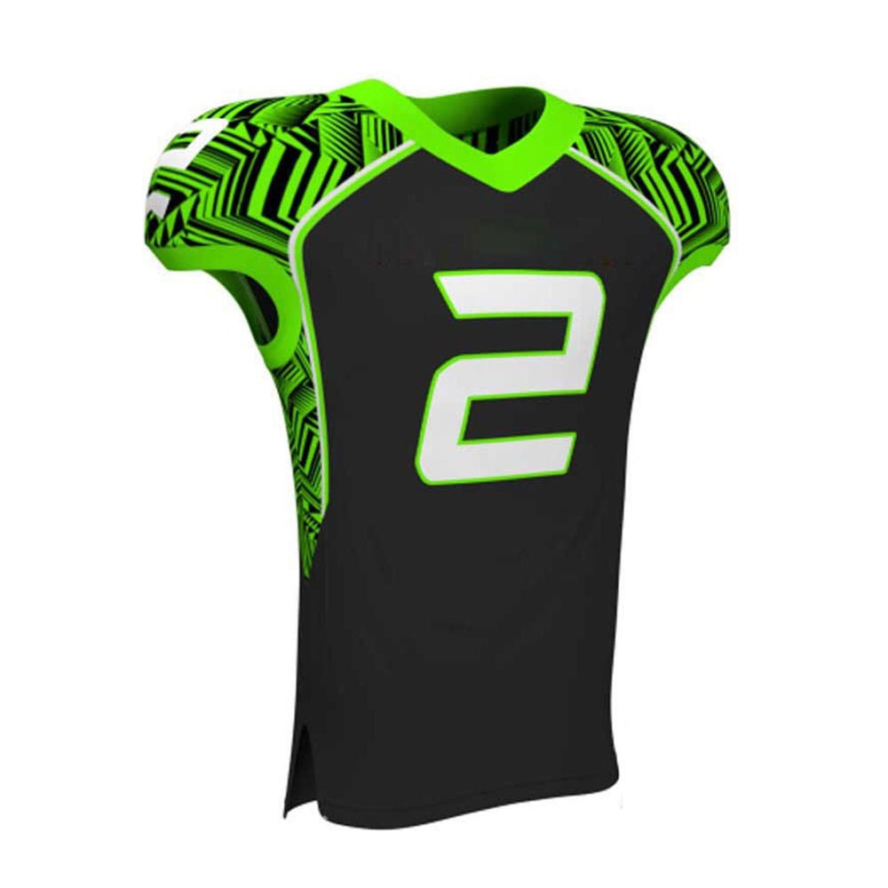 "Neon Strike" Custom American Football Uniform. - Image 3