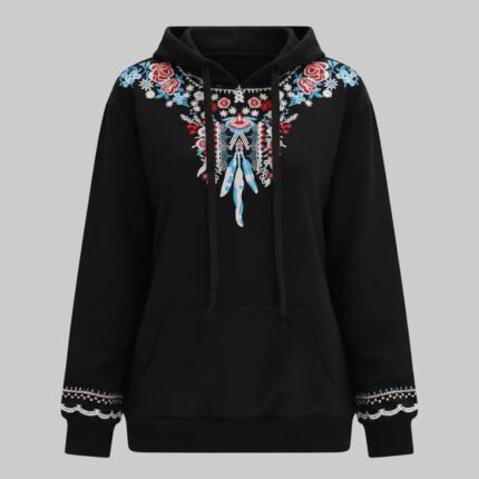 Artisan Bohemian Embroidered Hoodie