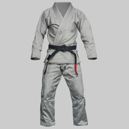 Premium Blank Pearl Weave Brazilian Jiu-Jitsu (BJJ) Gi – Matte Gray Edition