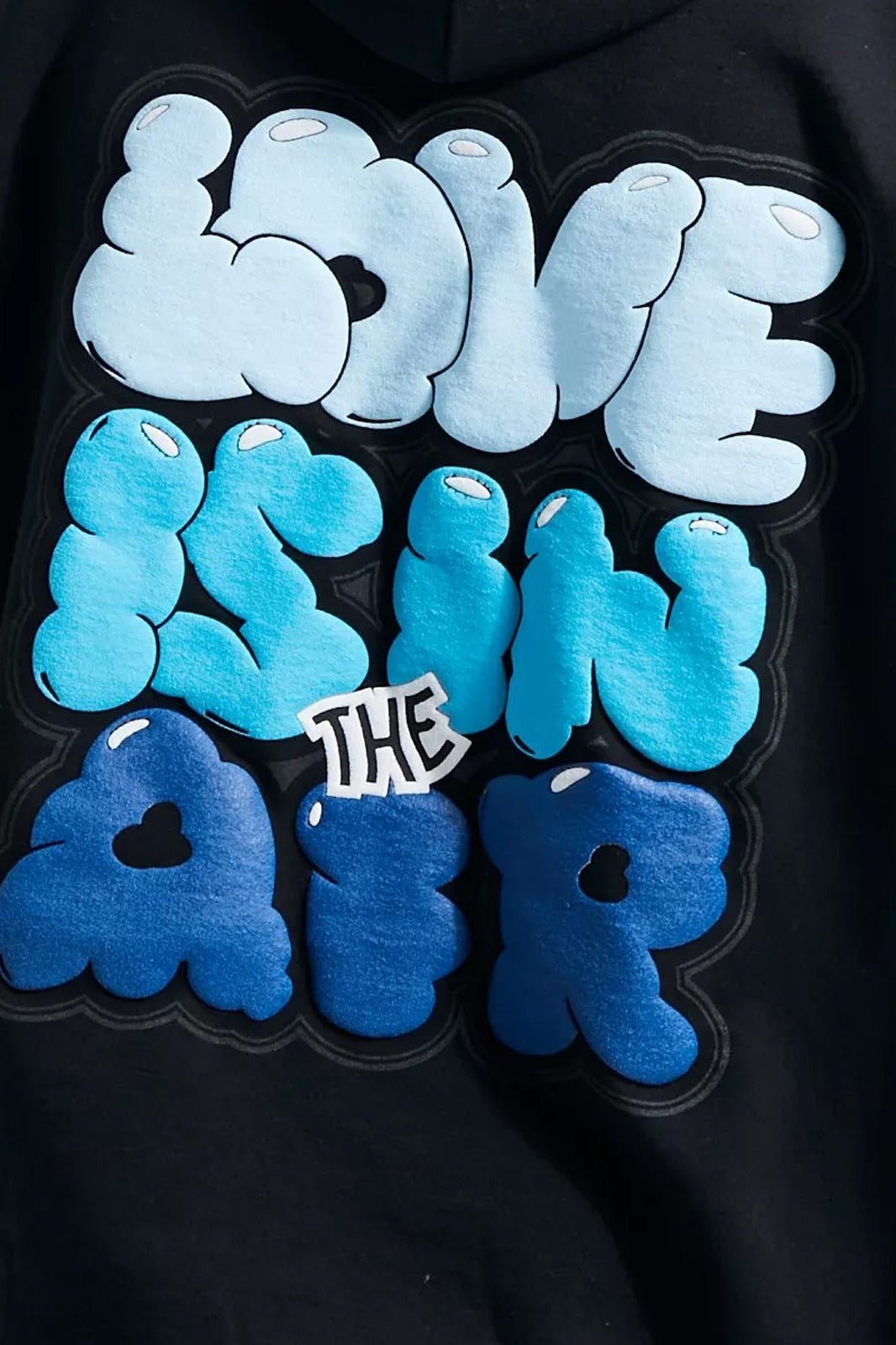 Gradient Bubble Text Oversized Hoodie - Image 4