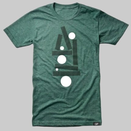 Gulposh Industries "Geometric Balance" Abstract Graphic Tee