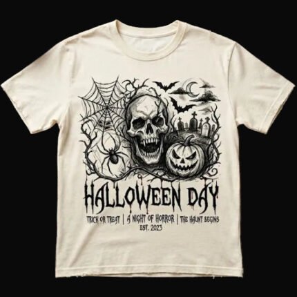 Gulposh Halloween Skull Graphic T-Shirt