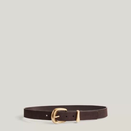 Organic Gold-Toned Suede Belt