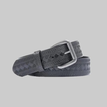 Premium Woven Leather Belt – Classic Braided Texture